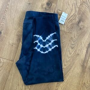 Ideology 1X Indigo Tie Dye Crop Leggings NWT Plus Size Athleisure